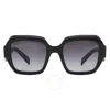 Prada Grey Gradient Square Ladies Sunglasses Pr 28zs 16k90a 53 In Grey