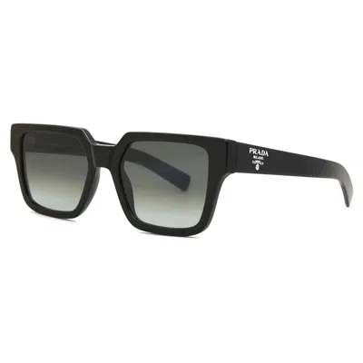 Prada Grey Gradient Square Men's Sunglasses Pr 03zs 1ab06t 54 In Black