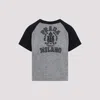 Prada Logo Intarsia Knit Top In Grey