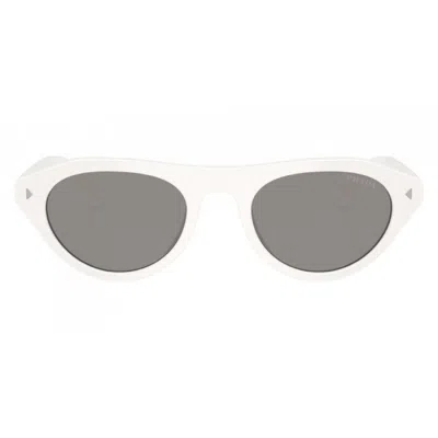 Prada Grey Irregular Ladies Sunglasses Pr B15sf 17k80r 52 In White