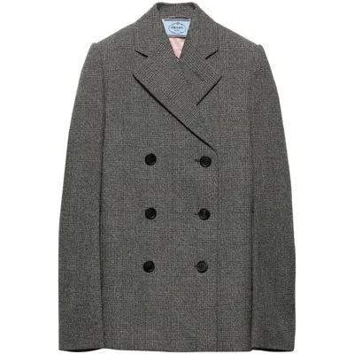 Prada Grey Jackets - Blazers Women In Gray