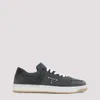Prada Downtown Suede Low-top Sneakers In Gray