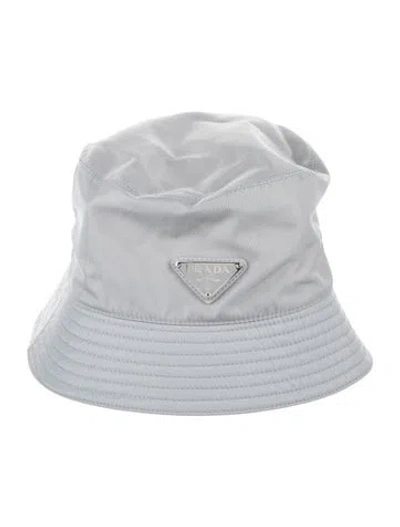 Pre-owned Prada Grey Nylon  Bucket Hat