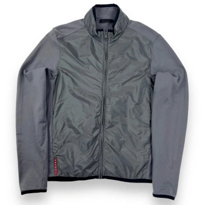 Pre-owned Prada Grey Nylon Track Jacket