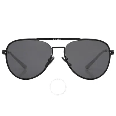 Prada Grey Pilot Men's Sunglasses Pr 54zs 1bo5s0 57