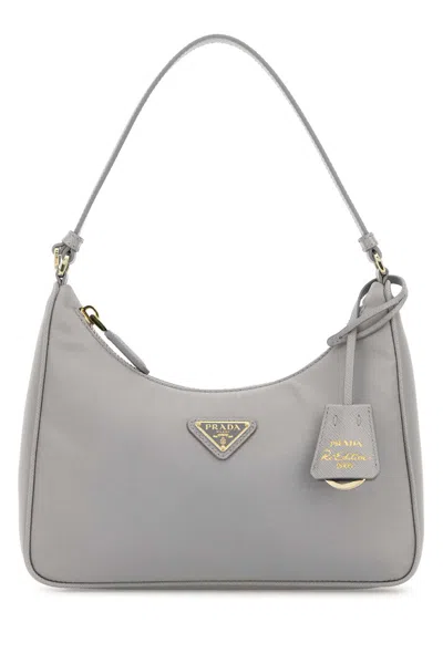 Prada Grey Re-nylon  Re-edition 2005 Shoulder Bag In Gray
