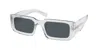 Prada Eyewear Rectangular Frame Sunglasses In Blue