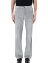 Prada Grey Regular Mid Rise Jeans In Grey