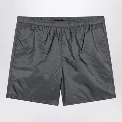 Prada Grey Renylon Swimsuit In Gray
