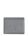 Prada Grey Saffiano Leather Small Bi-fold Wallet (authentic Pre-loved)
