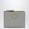 Prada Grey Saffiano Leather Wallet