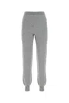 Prada Cashmere Blend Joggers With Elastic Waistband In Grey