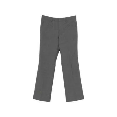 Prada Grey Tailored Trousers In Black