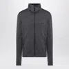 Prada Technical-fabric Zip-up Sweatshirt In Gray