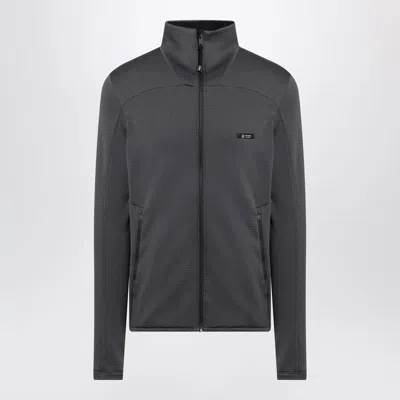 Prada Technical-fabric Zip-up Sweatshirt In Black