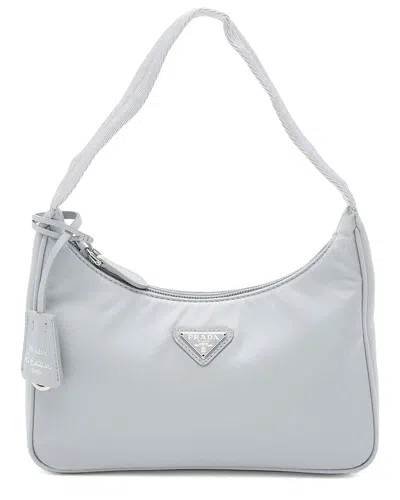 Prada Grey Tessuto Re-edition 2000 Mini Hobo (authentic Pre-loved)
