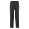 Prada Virgin Wool Pants In Blue