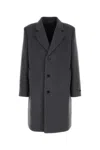 PRADA GREY VELOUR COAT