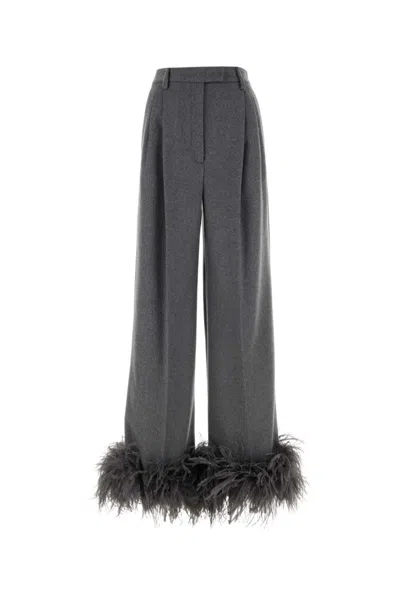 PRADA GREY WIDE LEG PANT