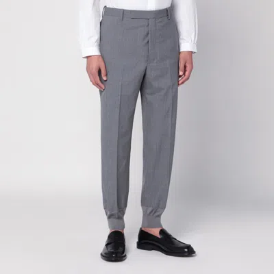 Prada Grey Wool Jogger Trousers