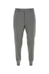 Prada Grey Wool Trouser In Gray