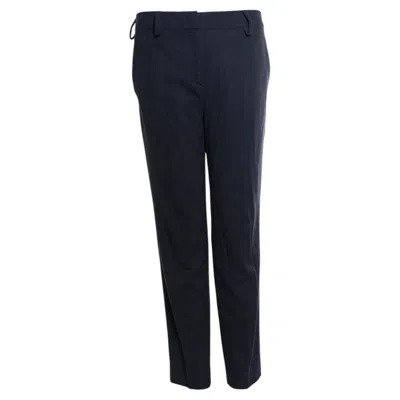 Pre-owned Prada , Grey Wool Pantalon In Gray