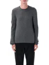 Prada Men Grey Wool Sweater In Gray