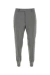 Prada Grey Wool Trouser In Gray