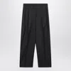 Prada Grey Wool Trousers With Check Pattern