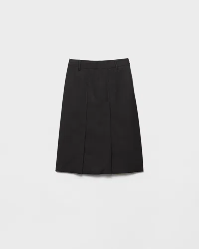 Prada Grisaille Skirt In Black