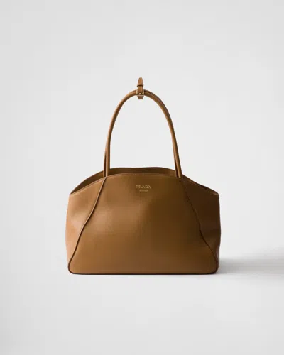 PRADA GROSSE TOTE BAG AUS LEDER