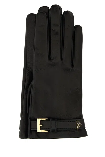 PRADA GUANTI IN NAPPA NERA DONNA