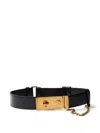 Prada Chain Buckle Leather Belt