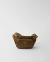 Prada Re-nylon Belt Bag In Brown