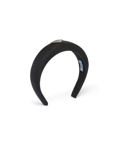 Prada Re-nylon Headband In Black