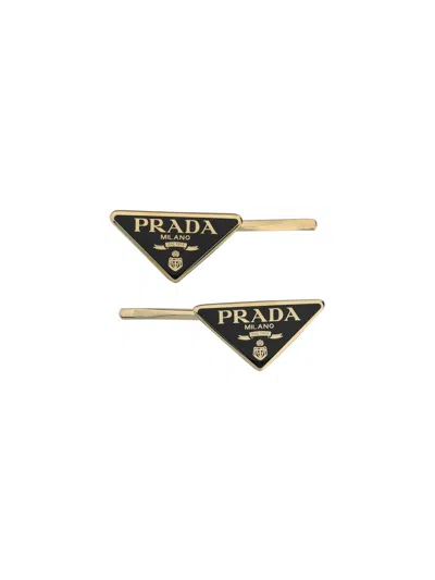 Prada Hair Clip In Black