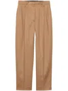 Prada Camel-hair Pants In Brown