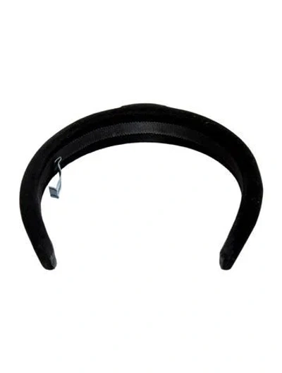 Pre-owned Prada Hairband In Black