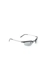 Prada Half-frame Sunglasses In Green