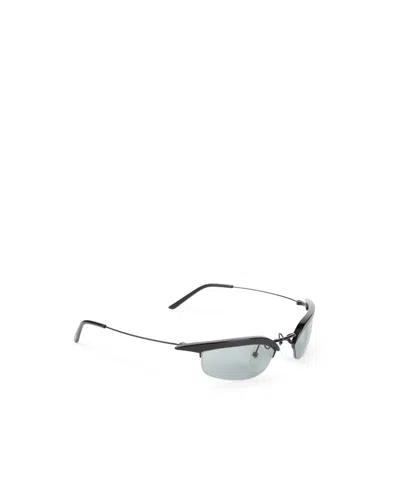 Prada Half-frame Sunglasses In Green