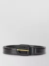 Prada Half Loop Belt Adjustable Gold Hardware In Black