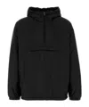 Prada Nylon Padded Jacket Elastic Cuffs In Black