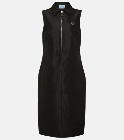 Prada Midi Dress In Black