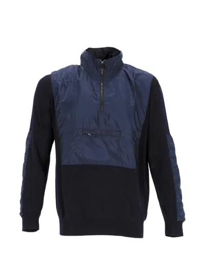 Pre-owned Prada Half-zip Sweater In Blue