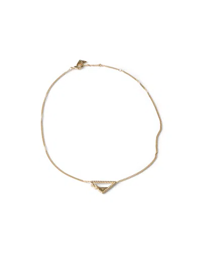 Prada Halskette Aus Metall In Gold