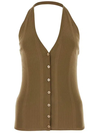 PRADA HALTERNECK KNITTED TOP
