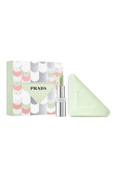 Prada Hand Cream & Lip Balm 2-piece Gift Set $110 Value In Transparent