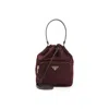 Prada Nylon Bucket Bag Leather Strap