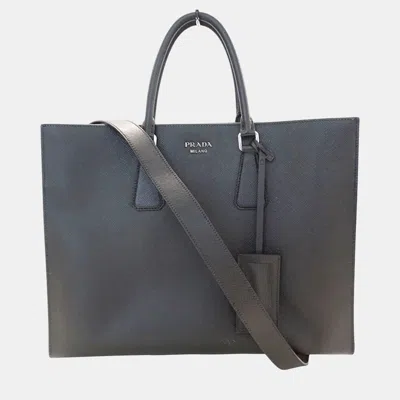 Pre-owned Prada Handbag Shoulder Bag Leather Black