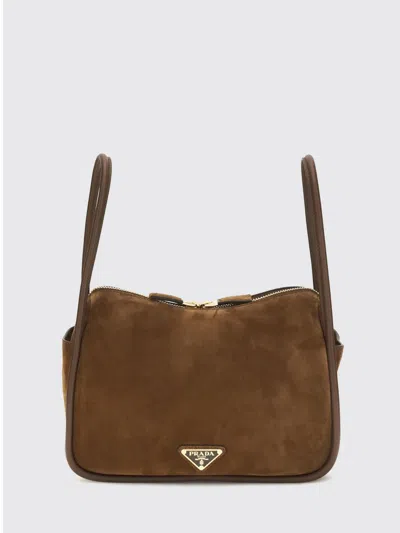 Prada Handbag Woman In Brown
